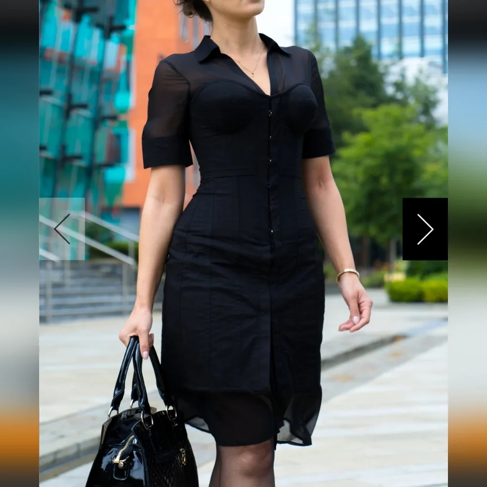 NWT Black Corset Dress - Picture 2 of 15